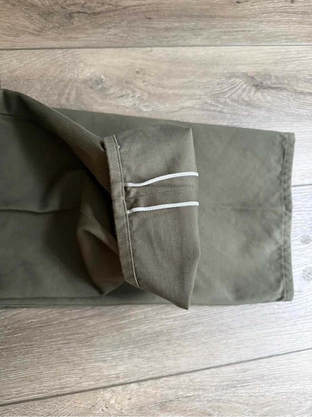 The Freenote Cloth Cotton Pants Men Size 32x31 Casual Chino Selvedge Olive Green